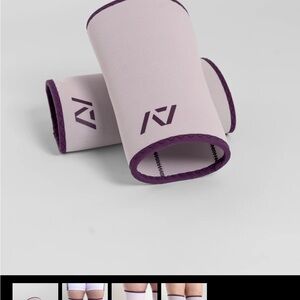 NV Light Pink Knee/Thigh Support Sleeve with Purple Trim